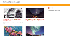 Desktop Screenshot of fotografiasencilla.com